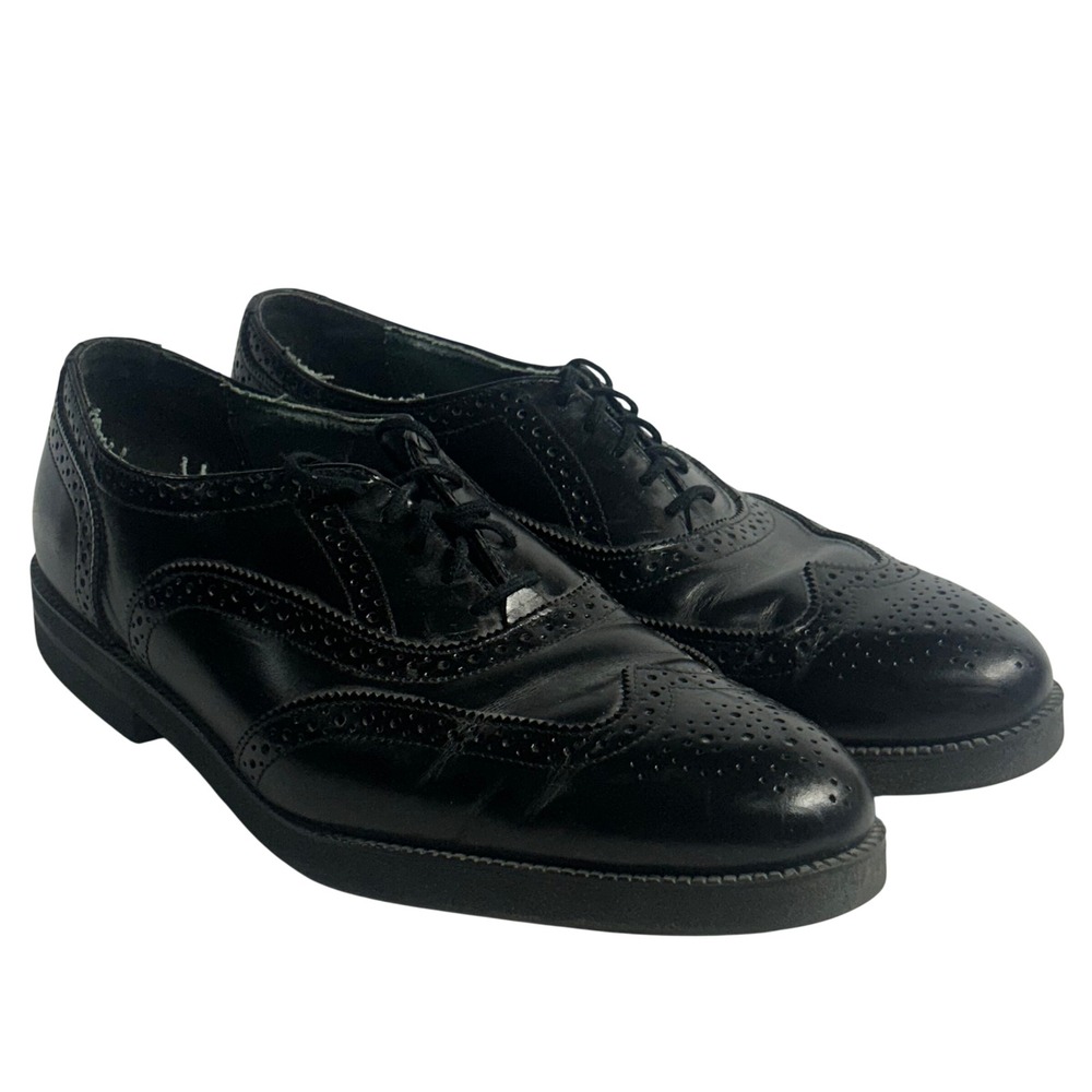 Dexter Wingtip Oxford Black Mens 11 M Brogue Leather Dress Shoes Fashion Comfort
